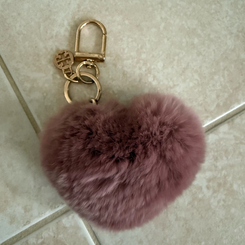 Tory Burch heart keychain